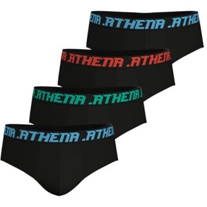 LC82 2500 Athena My Petits Prix, zestaw 4 majtek, bielizna męska, czarny, M LC82 2500 Athena My Petits Prix, zestaw 4 majtek, bielizna męska, czarny, M