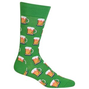 HM100506-323-ShoeSiz:6-12/SockSiz:10-13 Hot Sox Men's Conversational Slack Crew Socks, Beer (Kelly), Shoe Size:6-12 / Sock Size: 10-13 HM100506-323-ShoeSiz:6-12/SockSiz:10-13 Hot Sox Men's Conversational Slack Crew Socks, Beer (Kelly), Shoe Size:6-12 / Sock Size: 10-13