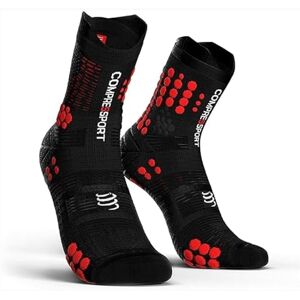PRSV3-TR COMPRESSPORT Pro Racing Socks V3 Trail High Czarne Czerwone Skarpety PRSV3-TR COMPRESSPORT Pro Racing Socks V3 Trail High Czarne Czerwone Skarpety