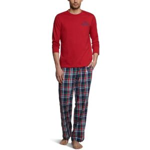 Tommy Hilfiger Piżama męska Collin PJ set/2S87901541, Czerwony (888 Chili Pepper/Check), 50 Tommy Hilfiger Piżama męska Collin PJ set/2S87901541, Czerwony (888 Chili Pepper/Check), 50