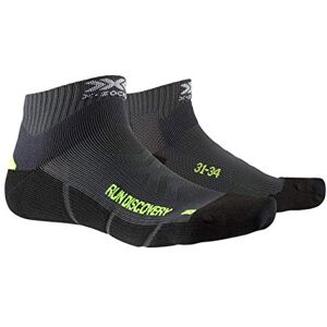 XS-RS18S20J X-Socks dziecięce Run Discovery JUNIOR skarpety sportowe skarpetki do biegania, skarpetki sportowe, charcoal/phyton yellow/czarne, 27/30 XS-RS18S20J X-Socks dziecięce Run Discovery JUNIOR skarpety sportowe skarpetki do biegania, skarpetki sportowe, charcoal/phyton yellow/czarne, 27/30