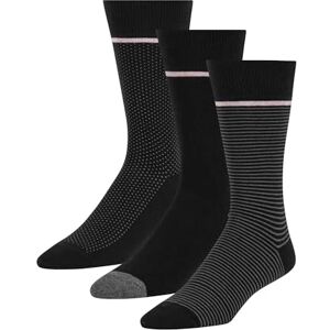 TB43340 Ted Baker Men's 3 Pack Crew Dress Socks, Black Pattern, One Size TB43340 Ted Baker Men's 3 Pack Crew Dress Socks, Black Pattern, One Size