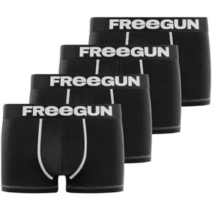 FGSY593C12SES FREEGUN Męskie bokserki bawełniane, bokserki męskie, antypodrażnieniowe, oddychające (zestaw 4 sztuk), czarny, S FGSY593C12SES FREEGUN Męskie bokserki bawełniane, bokserki męskie, antypodrażnieniowe, oddychające (zestaw 4 sztuk), czarny, S