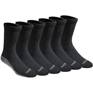 I615108L Dickies Men's Dri-Tech Original Moisture Control Crew Socks, Available in M-XXL (6, 12, 18 Pairs), Comfort Wide-Top Black (6 Pairs), Large I615108L Dickies Men's Dri-Tech Original Moisture Control Crew Socks, Available in M-XXL (6, 12, 18 Pairs), Comfort Wide-Top Black (6 Pairs), Large