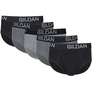 G9501 Gildan Męskie bawełniane majtki ze stretchem (5 sztuk), Czarna sadza/wrzos ciemnoszary/szary flanela (5-pak), S G9501 Gildan Męskie bawełniane majtki ze stretchem (5 sztuk), Czarna sadza/wrzos ciemnoszary/szary flanela (5-pak), S