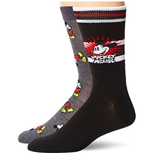 Y70209-997HP-10-13 Disney Mickey Mouse Men's 2 Pack Crew Socks Y70209-997HP-10-13 Disney Mickey Mouse Men's 2 Pack Crew Socks