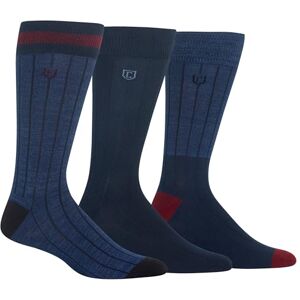CM118PK-WEB Chaps Męskie skarpetki Novelty Stripe Crew (3 sztuki), granatowe, rozmiar buta: 6-12 CM118PK-WEB Chaps Męskie skarpetki Novelty Stripe Crew (3 sztuki), granatowe, rozmiar buta: 6-12