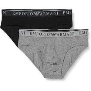 1117334R72004949 Emporio Armani Męskie rozciągliwe bawełniane Endurance 2-pak majtek, morskie/cielisty pasek, M, Marine/Nude Stripe, M 1117334R72004949 Emporio Armani Męskie rozciągliwe bawełniane Endurance 2-pak majtek, morskie/cielisty pasek, M, Marine/Nude Stripe, M