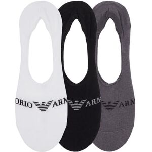 306227 Emporio Armani Skarpety męskie SOCKS CASUAL COTTON 3-PACK INVISIBLE SOCKS, BIAŁY/CZARNY/SZARY, Small-Medium 306227 Emporio Armani Skarpety męskie SOCKS CASUAL COTTON 3-PACK INVISIBLE SOCKS, BIAŁY/CZARNY/SZARY, Small-Medium