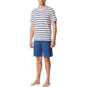 183603 Schiesser Męska piżama krótka okrągły dekolt zestaw Nightwear, biały, 48 183603 Schiesser Męska piżama krótka okrągły dekolt zestaw Nightwear, biały, 48