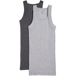 020227-03217-XL 2(X) IST Męski podstawowy top z bawełny o kwadratowym kroju, 2-pak (2 sztuki), Wrzosowy grafit/szary wrzosowy, XL 020227-03217-XL 2(X) IST Męski podstawowy top z bawełny o kwadratowym kroju, 2-pak (2 sztuki), Wrzosowy grafit/szary wrzosowy, XL