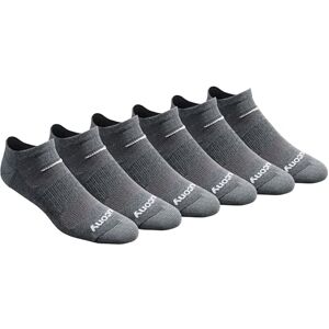 S62009M Saucony Men's Multi-Pack Mesh Ventilating Comfort Fit Performance No-Show Socks, Charcoal, Shoe Size: 6-9 S62009M Saucony Men's Multi-Pack Mesh Ventilating Comfort Fit Performance No-Show Socks, Charcoal, Shoe Size: 6-9