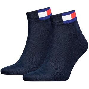 701228223 Tommy Hilfiger Skarpety typu Quarter, uniseks, 2 sztuki w opakowaniu, niebieski morski, 39-42 EU 701228223 Tommy Hilfiger Skarpety typu Quarter, uniseks, 2 sztuki w opakowaniu, niebieski morski, 39-42 EU