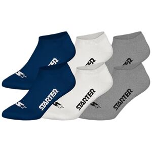 14100071 STARTER 6pk Sneaker Socks NNY/WHT/MGR 35/38 14100071 STARTER 6pk Sneaker Socks NNY/WHT/MGR 35/38
