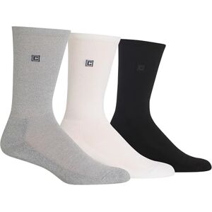 Hunter Chaps Men's Cotton Rayon Dress Crew Socks Pack-Assorted Solid Color and True Rib, Gray Heather (3 Pairs), Shoe Size: 6-12 Hunter Chaps Men's Cotton Rayon Dress Crew Socks Pack-Assorted Solid Color and True Rib, Gray Heather (3 Pairs), Shoe Size: 6-12
