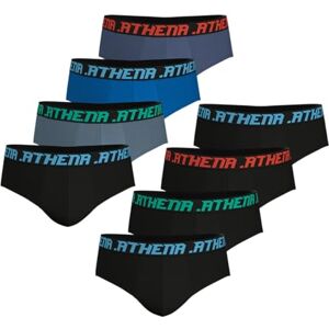 9C30 2500 Athena My Petits Prix, zestaw 8 majtek, bielizna męska, Czarny/Szary/Niebieski/Granatowy, XXL 9C30 2500 Athena My Petits Prix, zestaw 8 majtek, bielizna męska, Czarny/Szary/Niebieski/Granatowy, XXL