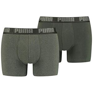 521015001 PUMA Męskie bokserki Basic Boxers (2 sztuki), zielony melanż (Green Melange), S 521015001 PUMA Męskie bokserki Basic Boxers (2 sztuki), zielony melanż (Green Melange), S