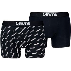 701227428 Levi's Męskie bokserki z logo All-Over Print Organic Cotton Boxer, czarny/biały, XL 701227428 Levi's Męskie bokserki z logo All-Over Print Organic Cotton Boxer, czarny/biały, XL