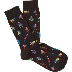 KBMF16H004-01-C K. Bell Socks Męskie zabawne popkulturowe nowatorskie skarpety, Czarny, 44-47 EU KBMF16H004-01-C K. Bell Socks Męskie zabawne popkulturowe nowatorskie skarpety, Czarny, 44-47 EU