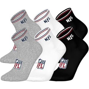 22100008 NFL SHIELD 6pk Quarter Socks MGR/WHT/BLK 39/42 22100008 NFL SHIELD 6pk Quarter Socks MGR/WHT/BLK 39/42