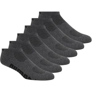 P105492 PUMA Socks Men's Low Cut Socks, Grey/Black, Sock Size:10-13/Shoe Size: 6-12 (Pack of 6) P105492 PUMA Socks Men's Low Cut Socks, Grey/Black, Sock Size:10-13/Shoe Size: 6-12 (Pack of 6)