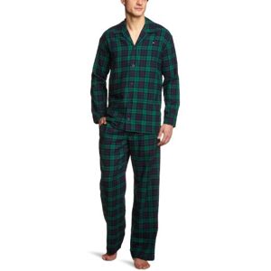 Tommy Hilfiger Męska piżama Caesar Flannel PJ set/2S87901552, Zielony (311 Verdant Green/Check), 52 Tommy Hilfiger Męska piżama Caesar Flannel PJ set/2S87901552, Zielony (311 Verdant Green/Check), 52