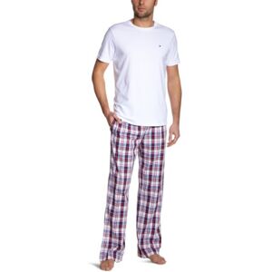 Tommy Hilfiger Męska piżama Tate Woven PJ set/2S87901862, Niebieski (462 Mazarine Blue/Check), 52 Tommy Hilfiger Męska piżama Tate Woven PJ set/2S87901862, Niebieski (462 Mazarine Blue/Check), 52