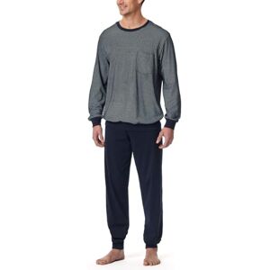 182196 Schiesser Schlafanzug Lang mit Bündchen-Bielizna nocna Zestaw Pijama, Nocny Niebieski_, 64 Mężczyźni, Nocny niebieski_, 64 182196 Schiesser Schlafanzug Lang mit Bündchen-Bielizna nocna Zestaw Pijama, Nocny Niebieski_, 64 Mężczyźni, Nocny niebieski_, 64