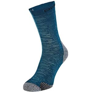 763039 Odlo Unisex's Ceramicool Run Graphic Micro Crew skarpetki, niebieski niebieski morski, L 763039 Odlo Unisex's Ceramicool Run Graphic Micro Crew skarpetki, niebieski niebieski morski, L
