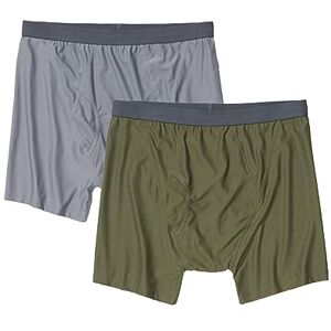 12416713 ExOfficio Męskie bokserki Give-N-Go 2.0, 2 sztuki, oddychające, trwałe, łatwe w pielęgnacji, bielizna podróżna, Stalowy onyks/Nori, L 12416713 ExOfficio Męskie bokserki Give-N-Go 2.0, 2 sztuki, oddychające, trwałe, łatwe w pielęgnacji, bielizna podróżna, Stalowy onyks/Nori, L