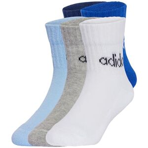 JF8542 adidas Uniseks dzieci Linear Kids Ankle Socks 5Pp, Dark Blue/Royal Blue/Glow Blue/Medium Grey Heather, 34-36 JF8542 adidas Uniseks dzieci Linear Kids Ankle Socks 5Pp, Dark Blue/Royal Blue/Glow Blue/Medium Grey Heather, 34-36