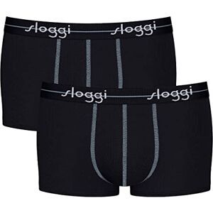 10206968 Sloggi Męskie szorty retro (2 sztuki), czarny, L 10206968 Sloggi Męskie szorty retro (2 sztuki), czarny, L