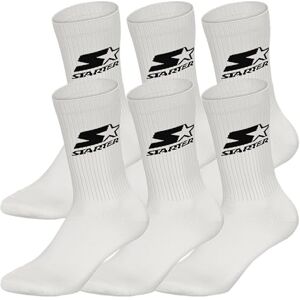 14100069 STARTER 6 pack Crew Socks White 43/46 14100069 STARTER 6 pack Crew Socks White 43/46