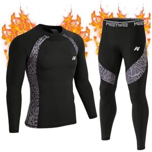 Men's Base layer Set MeetHoo Męski zestaw bielizny termicznej, zimowy kombinezon kompresyjny, długie kalesony do biegania na nartach, Kamuflaż, XXL Men's Base layer Set MeetHoo Męski zestaw bielizny termicznej, zimowy kombinezon kompresyjny, długie kalesony do biegania na nartach, Kamuflaż, XXL