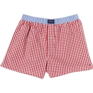 Tommy Hilfiger Męskie szorty 1U8AB00090, Czerwony (Tango Red/Check), 48 Tommy Hilfiger Męskie szorty 1U8AB00090, Czerwony (Tango Red/Check), 48