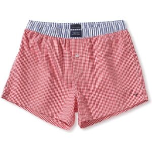 Tommy Hilfiger Bokserki męskie Trenton Check Woven Boxer/1U87901837, Czerwony (611 Tango Red), 56 Tommy Hilfiger Bokserki męskie Trenton Check Woven Boxer/1U87901837, Czerwony (611 Tango Red), 56