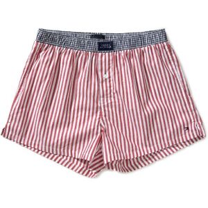 Tommy Hilfiger Bokserki męskie Trenton Stripe Woven Boxer/1U87901836, Czerwony (611 Tango Red), 56 Tommy Hilfiger Bokserki męskie Trenton Stripe Woven Boxer/1U87901836, Czerwony (611 Tango Red), 56