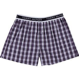 Tommy Hilfiger Męskie szorty 1U87900509 / Phil Woven Boxer, Czarny (Black/Check), 56 Tommy Hilfiger Męskie szorty 1U87900509 / Phil Woven Boxer, Czarny (Black/Check), 56