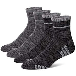 DESK-JS-0220-141 WERPOWER u&i Performance Cushion Cotton Athletic Quarter Crew Socks skarpety męskie (4-pak/8 sztuk), Dark Grey, Light Grey (4 pary), Rozmiar uniwersalny DESK-JS-0220-141 WERPOWER u&i Performance Cushion Cotton Athletic Quarter Crew Socks skarpety męskie (4-pak/8 sztuk), Dark Grey, Light Grey (4 pary), Rozmiar uniwersalny
