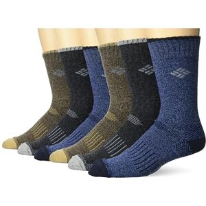 RCL629MAZAS16PR Columbia Men's Moisture Control Quarter Crew Socks 6-Pack, Khaki/Navy/Brown/Black, 6-12 RCL629MAZAS16PR Columbia Men's Moisture Control Quarter Crew Socks 6-Pack, Khaki/Navy/Brown/Black, 6-12