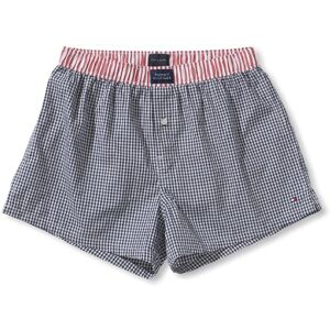 Tommy Hilfiger Bokserki męskie Trenton Check Woven Boxer/1U87901837, Niebieski (409 Peacoat), 56 Tommy Hilfiger Bokserki męskie Trenton Check Woven Boxer/1U87901837, Niebieski (409 Peacoat), 56