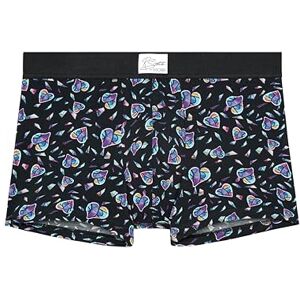 403192P004 HOM Bokserki męskie Love Me Boxer (zestaw 1 szt.), Collab: Drukowane serca na czarnym tle, XXL 403192P004 HOM Bokserki męskie Love Me Boxer (zestaw 1 szt.), Collab: Drukowane serca na czarnym tle, XXL