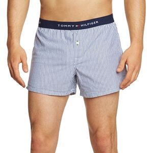 Tommy Hilfiger Męskie bokserki Mini Flag Woven Boxer David / 1U87902142, Niebieski (409 Peacoat), 52 Tommy Hilfiger Męskie bokserki Mini Flag Woven Boxer David / 1U87902142, Niebieski (409 Peacoat), 52
