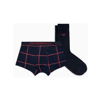 EM000620 EMPORIO ARMANI Zestaw upominkowy męskie + skarpetki, niebieski, S, NIEBIESKI, S EM000620 EMPORIO ARMANI Zestaw upominkowy męskie + skarpetki, niebieski, S, NIEBIESKI, S