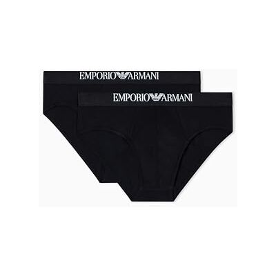EM000251AF14134MC005 EMPORIO ARMANI Męskie miękkie w dotyku bambusowe majtki wiskozowe, 2-pak, czarne, L, Czarny/czarny, L EM000251AF14134MC005 EMPORIO ARMANI Męskie miękkie w dotyku bambusowe majtki wiskozowe, 2-pak, czarne, L, Czarny/czarny, L