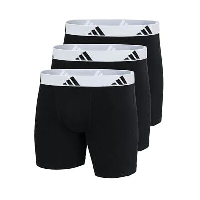 4AM004 adidas Bokserki męskie (3 sztuki), 006 Czarny, S 4AM004 adidas Bokserki męskie (3 sztuki), 006 Czarny, S