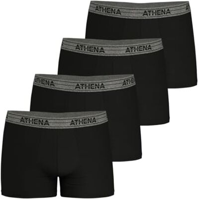 LD40 2520 Athena Zestaw 4 bokserek męskich Ecopack czarny/czarny/czarny 3XL, Czarny, 3XL LD40 2520 Athena Zestaw 4 bokserek męskich Ecopack czarny/czarny/czarny 3XL, Czarny, 3XL
