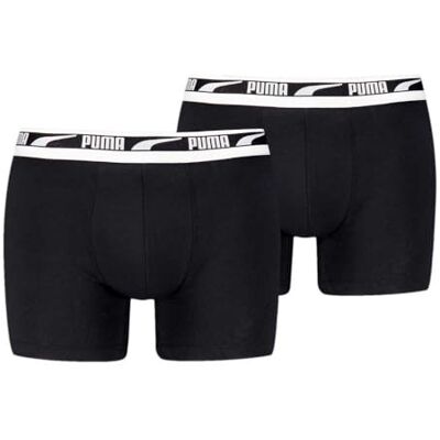 701226392001020 PUMA Bokserki z logo Everyday Multi 2 sztuki, M, czarne, M 701226392001020 PUMA Bokserki z logo Everyday Multi 2 sztuki, M, czarne, M