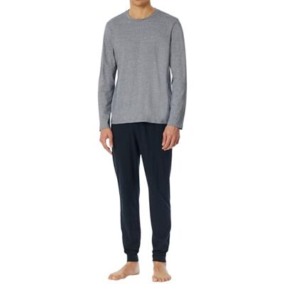 182514 Schiesser Piżama długa ze ściągaczami zestaw Nightwear, Nocny niebieski_, 58 182514 Schiesser Piżama długa ze ściągaczami zestaw Nightwear, Nocny niebieski_, 58