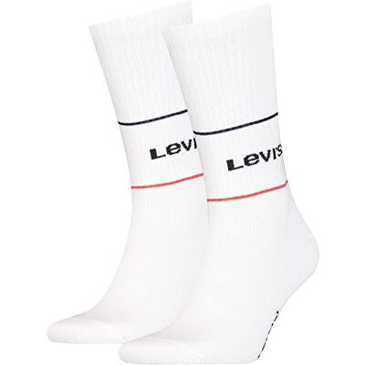 701210567 Levi's Logo Sport Unisex krótkie skarpety, Biały/niebieski/czerwony, 39 Regular 701210567 Levi's Logo Sport Unisex krótkie skarpety, Biały/niebieski/czerwony, 39 Regular